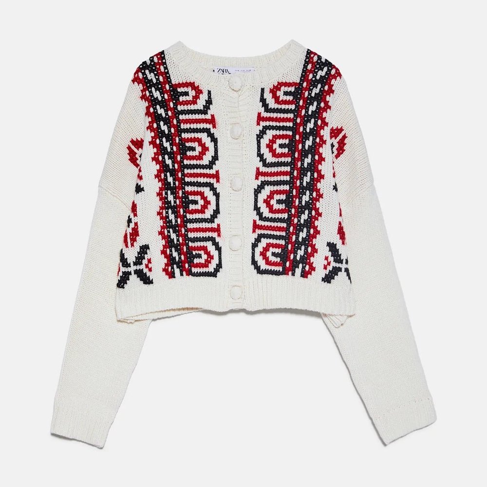 Zara Embroidered Knit Cardigan - Picture 11 of 11